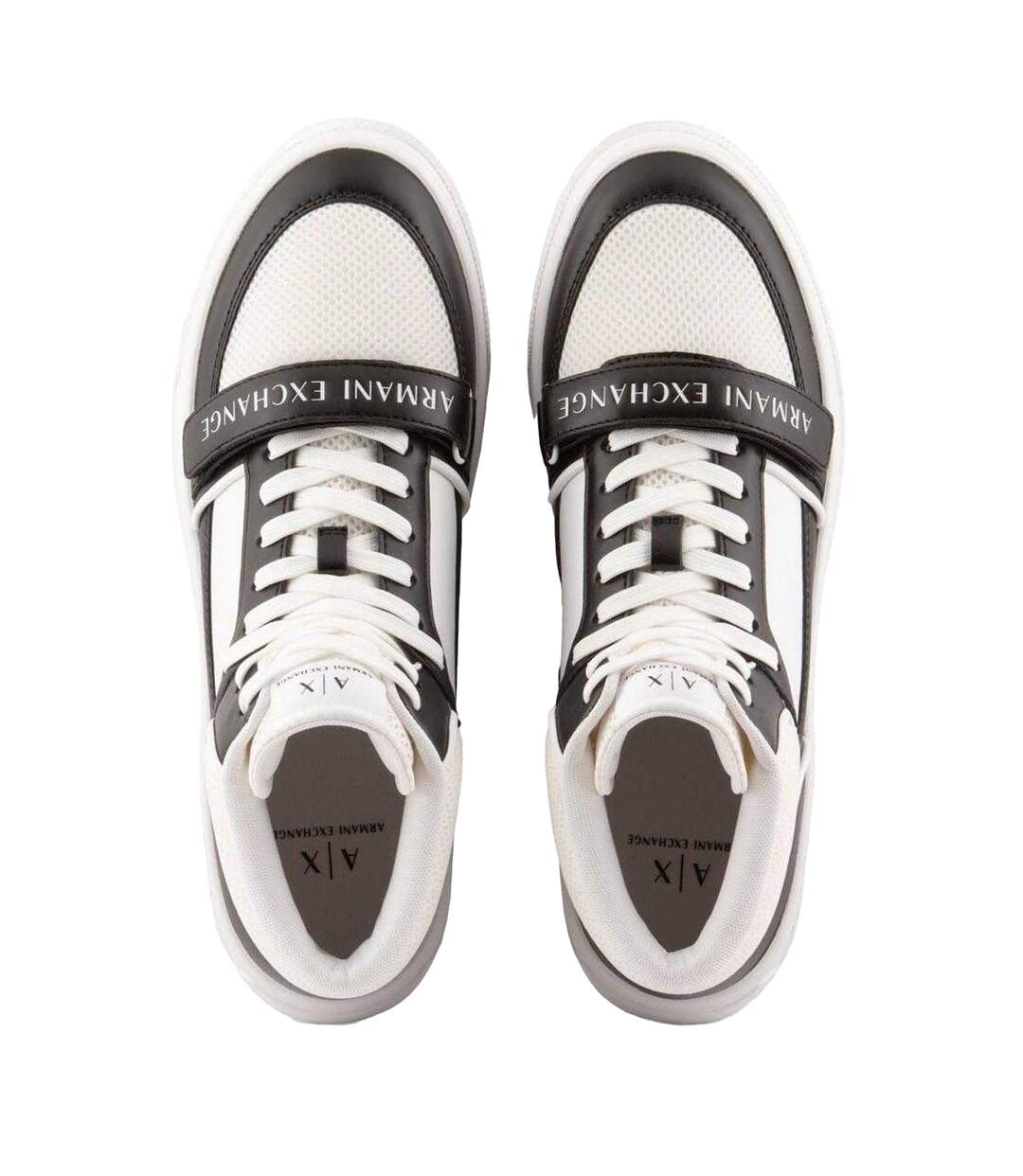 Baskets Homme Blanc Noir Armani Exchange-4