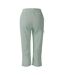 Pantacourt Uni Melodic Pro Femme Vert Pâle Dare 2B-2