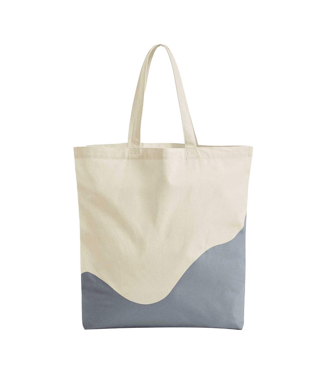 Tote Bag Motif/style Ondulé Taille Unique Naturel Bleu Gris Westford Mill-1