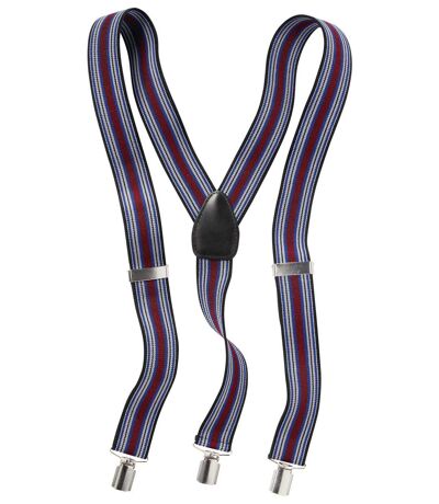 Men's Blue Striped Suspenders
