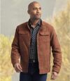 Men's Brick Faux-Suede Jacket Atlas For Men