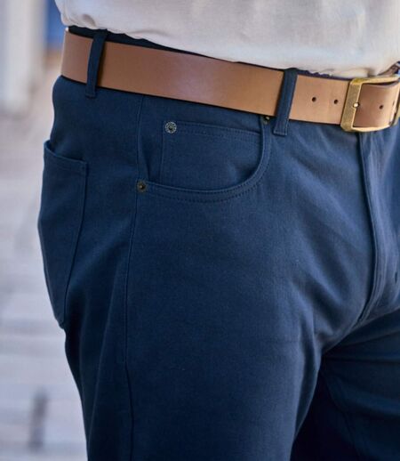 Men's Navy Stretchy Twill Chinos