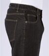 Černé strečové džíny rovného střihu Regular Atlas For Men