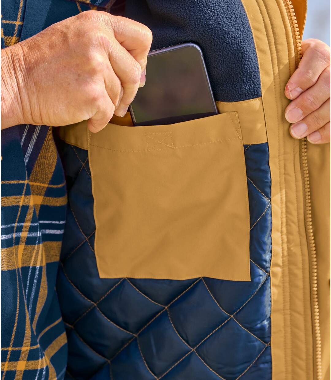 Men's Ochre Multi-Pocket Parka-6
