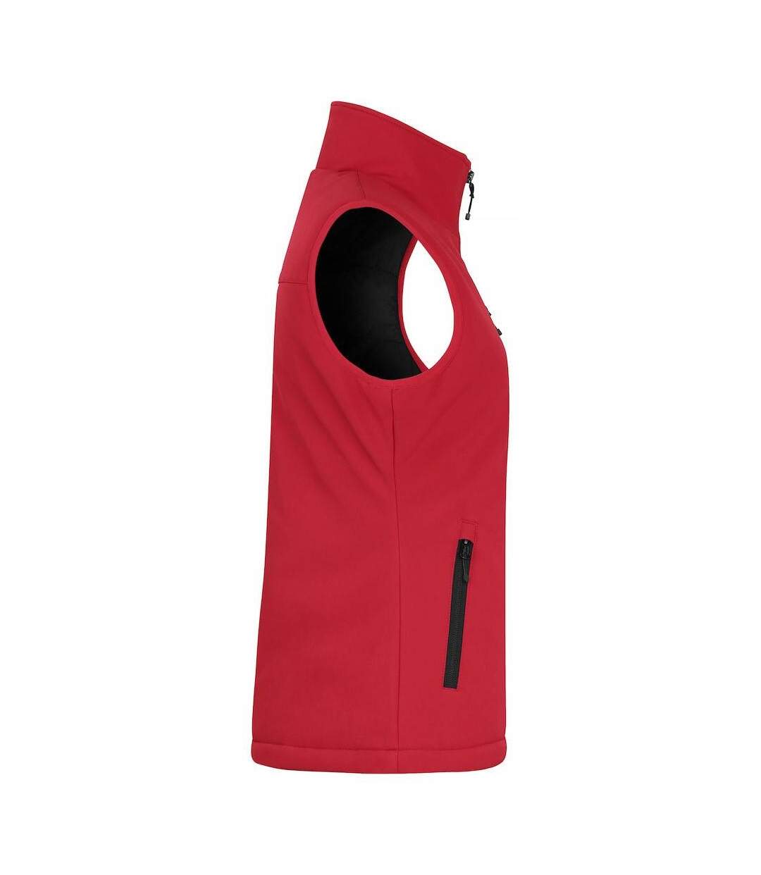 Womens/ladies Softshell Panels Gilet Red Clique-4