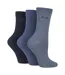 3 Pack Ladies Plain Cotton Socks - Soft Breathable Everyday Comfort Fit-1