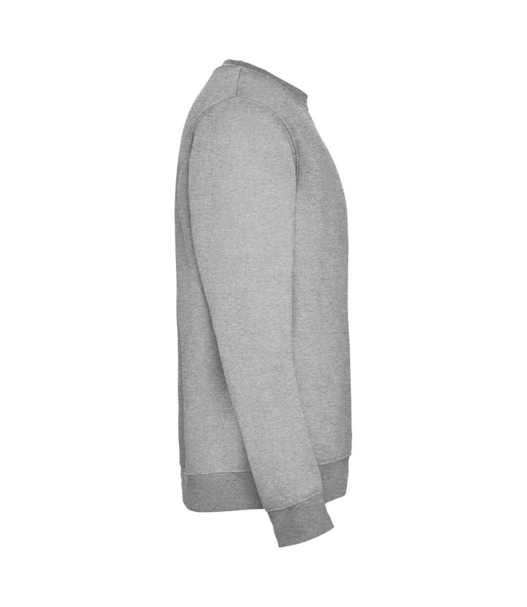Unisex Adult Clasica Crew Neck Sweatshirt Grey Marl Roly-3