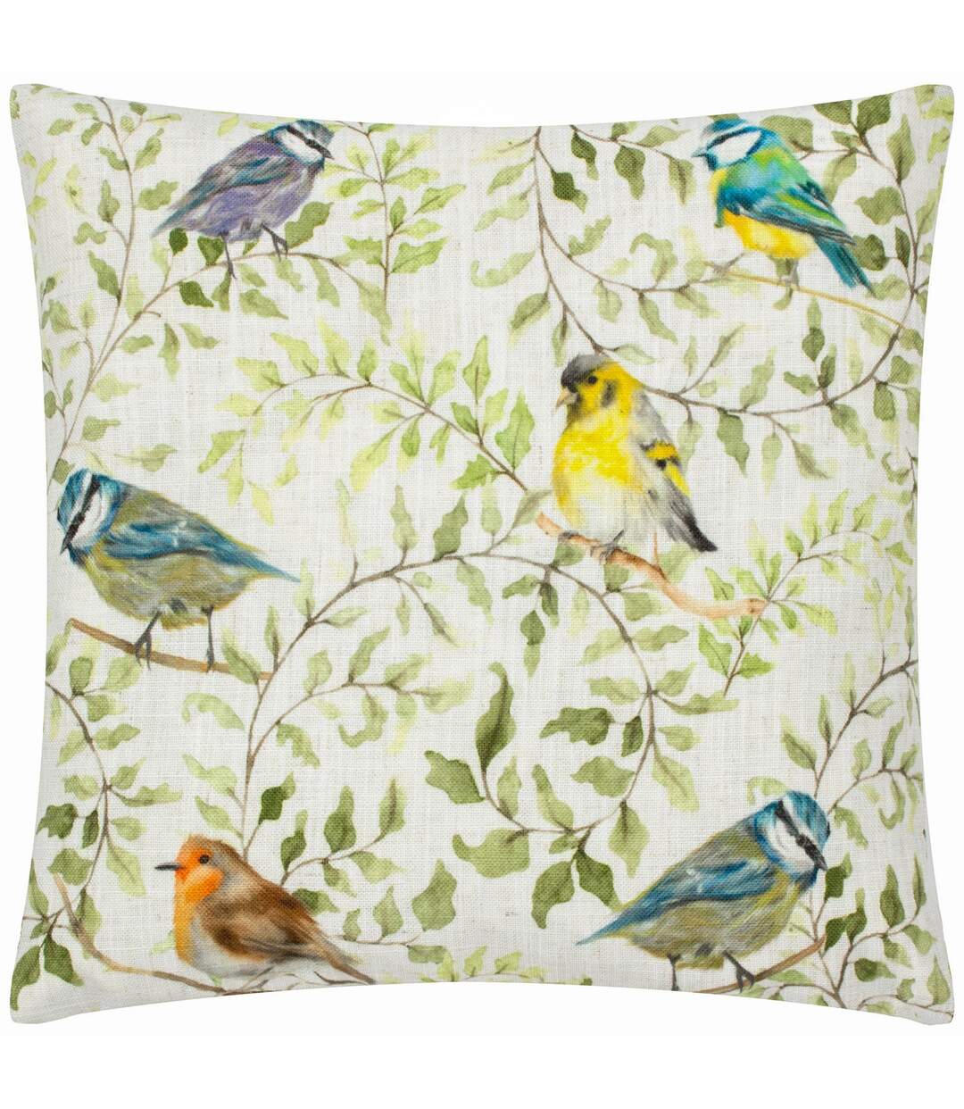 Shugborough traditional birds cushion cover 43cm x 43cm multicoloured Evans Lichfield