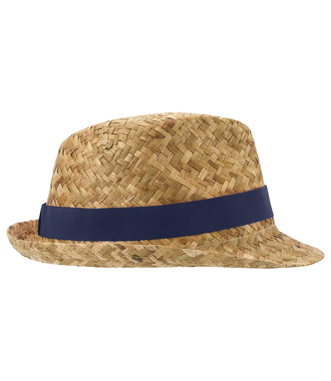 Unisex Adult Pricus Straw Sun Hat Natural Navy Floso-3