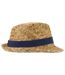 Unisex Adult Pricus Straw Sun Hat Natural Navy Floso-3