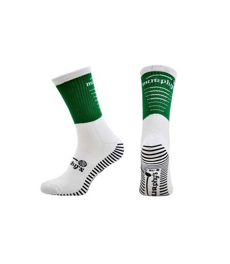 Murphys Unisex Adult Pro Mid GAA Socks (Green/White) - UTRD3111