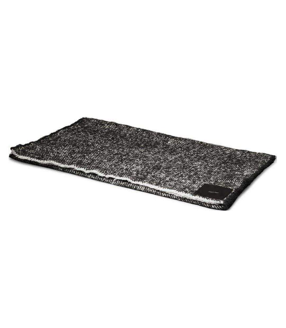 Wool Blend Scarf One Size Black White Calvin Klein-1