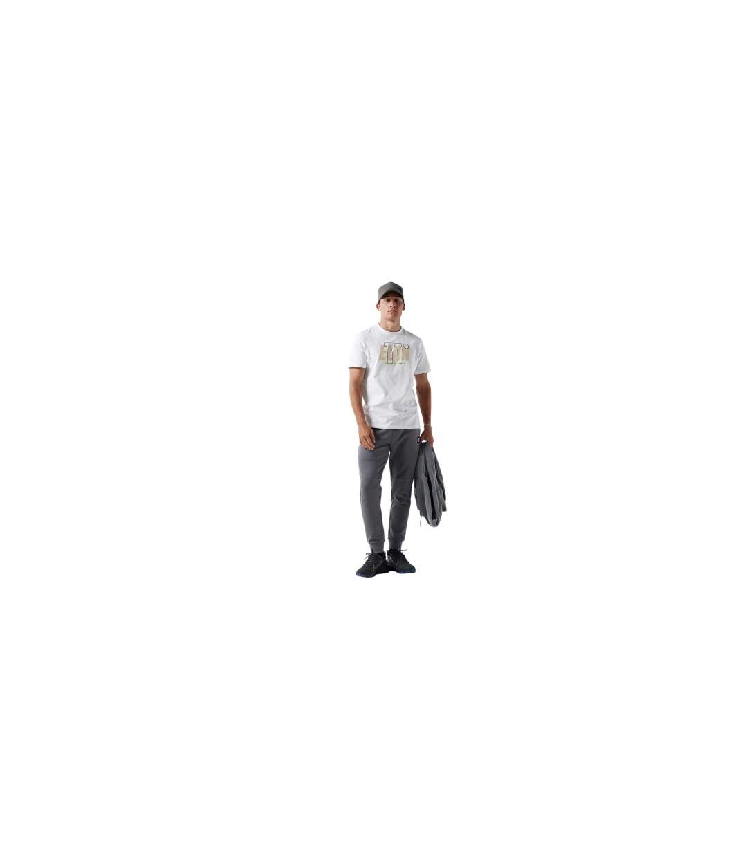 T-shirt Motif/style Graphique Mytton Homme Blanc Beige Gris 11 Degrees-1
