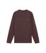 Mens crew neck long-sleeved sweatshirt deep mahogany Lyle & Scott