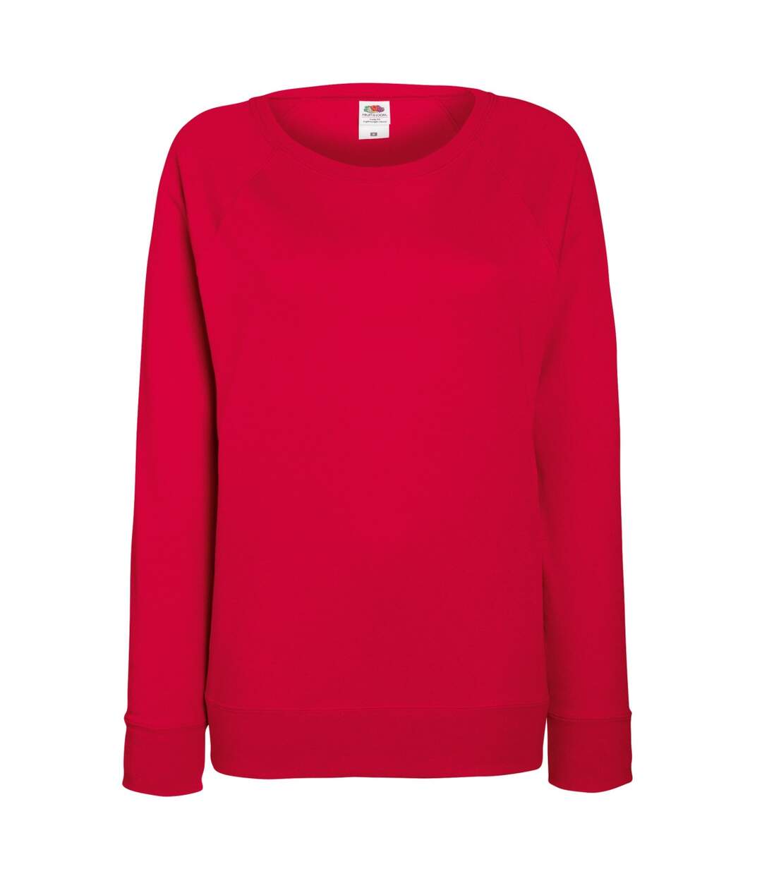 Sweatshirt à manches raglan femme rouge Fruit of the Loom