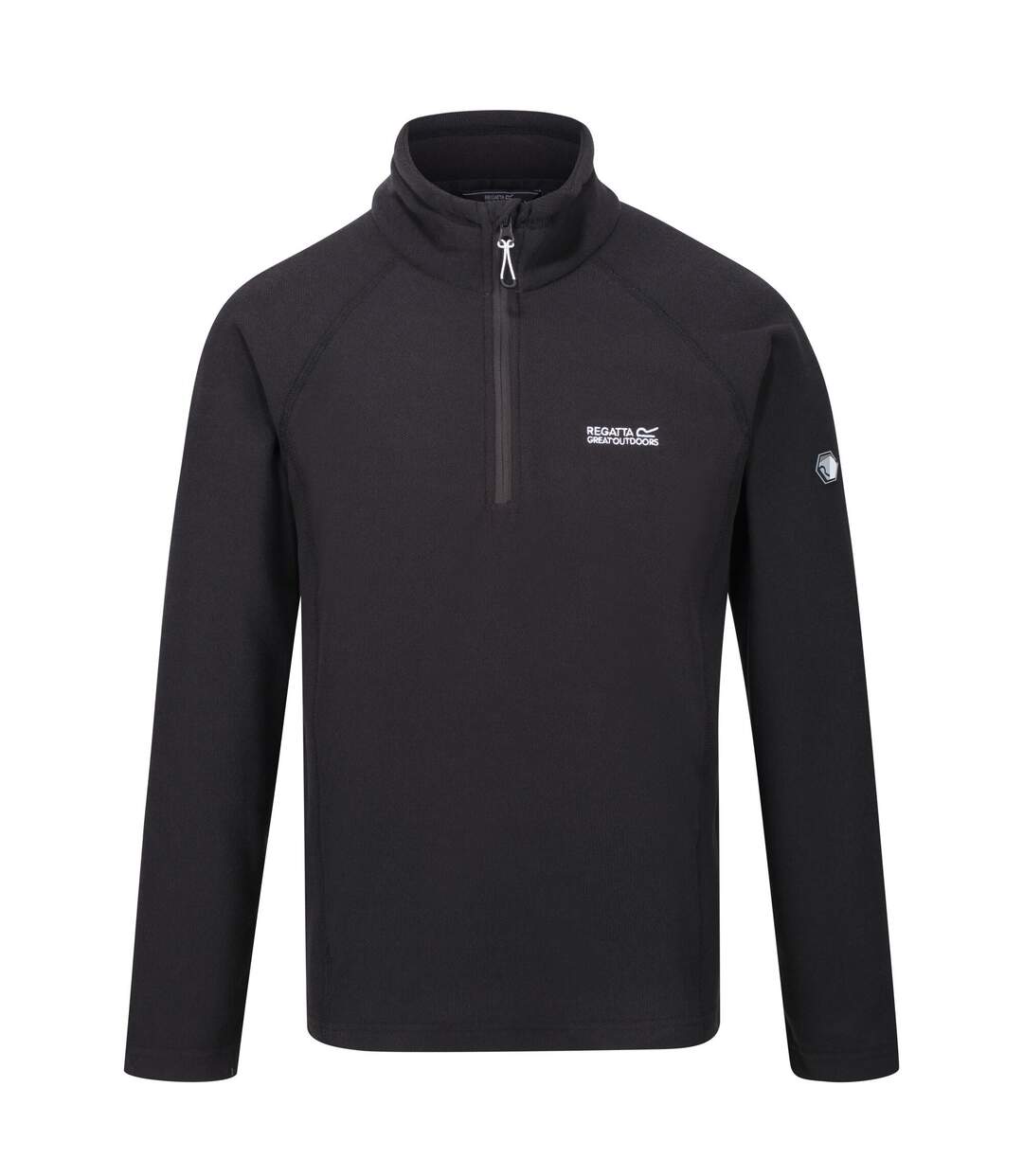 Great Outdoors Mens Kenger Half Zip Honeycomb Fleece Ash Regatta-2