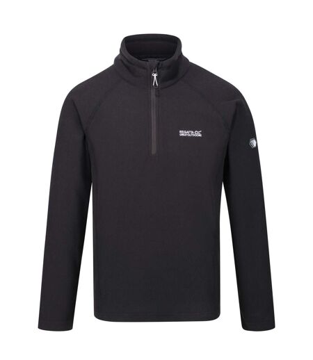 Great Outdoors Mens Kenger Half Zip Honeycomb Fleece Ash Regatta