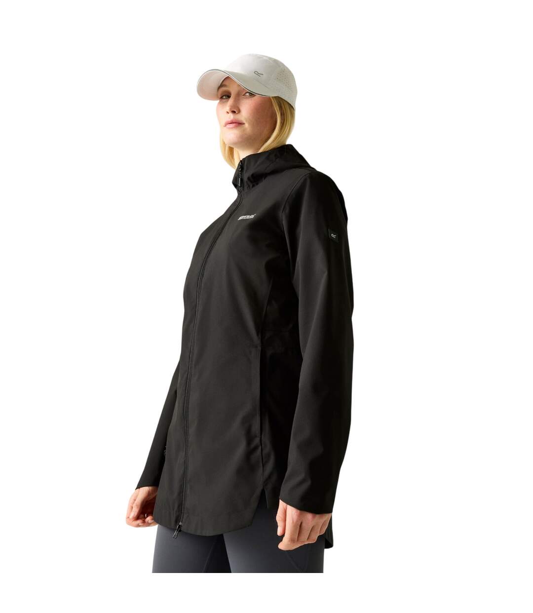 Womens/ladies Natalina Waterproof Jacket Black Regatta-1