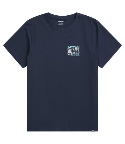 Mens Jacob Bude T-shirt Navy Animal