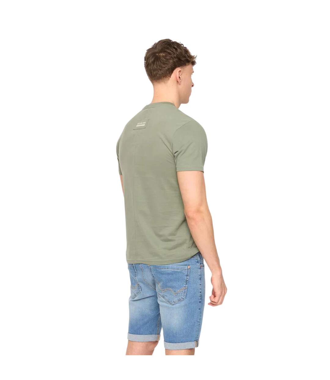 T-shirt Walpole Homme Olive Duck And Cover-4