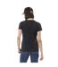 T-shirt femme uni col rond délavé et print devant Motor Vondutch-3