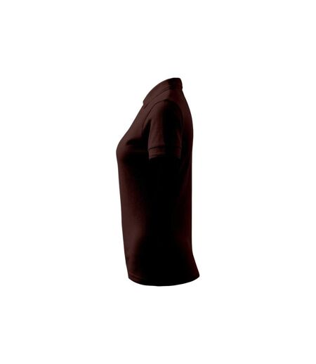 Womens/ladies Pique Polo Shirt Brown Malfini