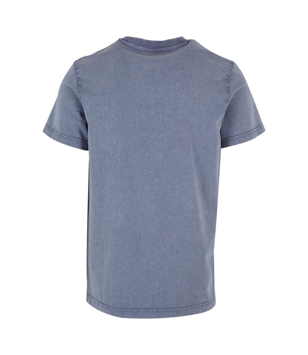 T-shirt Motif/style Délavé À L'acide Homme Vieux Bleu Build Your Brand-3