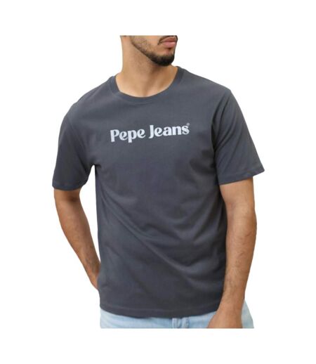 T-shirt gris homme pepe jeans clifton - l