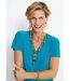 Tee-shirt maille extensible encolure fantaisie-5