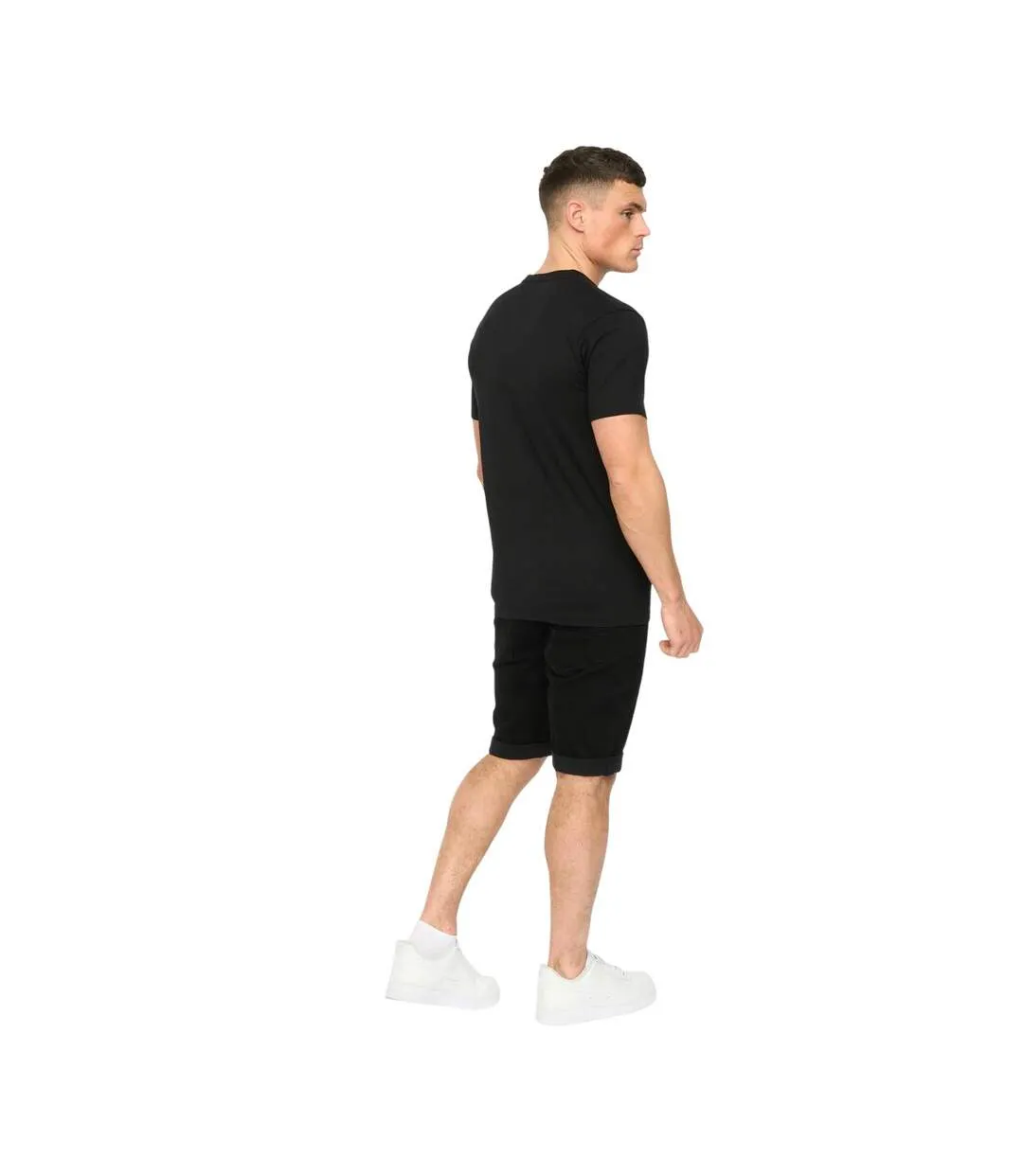 Mens Protrax Cotton T-shirt Black Crosshatch-3