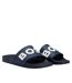 Womens/ladies Kirk Logo Sliders Dark Blue Hugo Boss-1