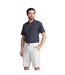 Mens Burgh Performance Polo Shirt Dark Navy White Puma-4