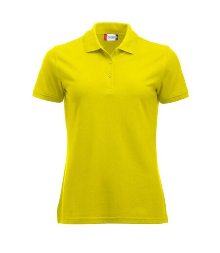 Polo Manhattan Femme Jaune Fluo Clique