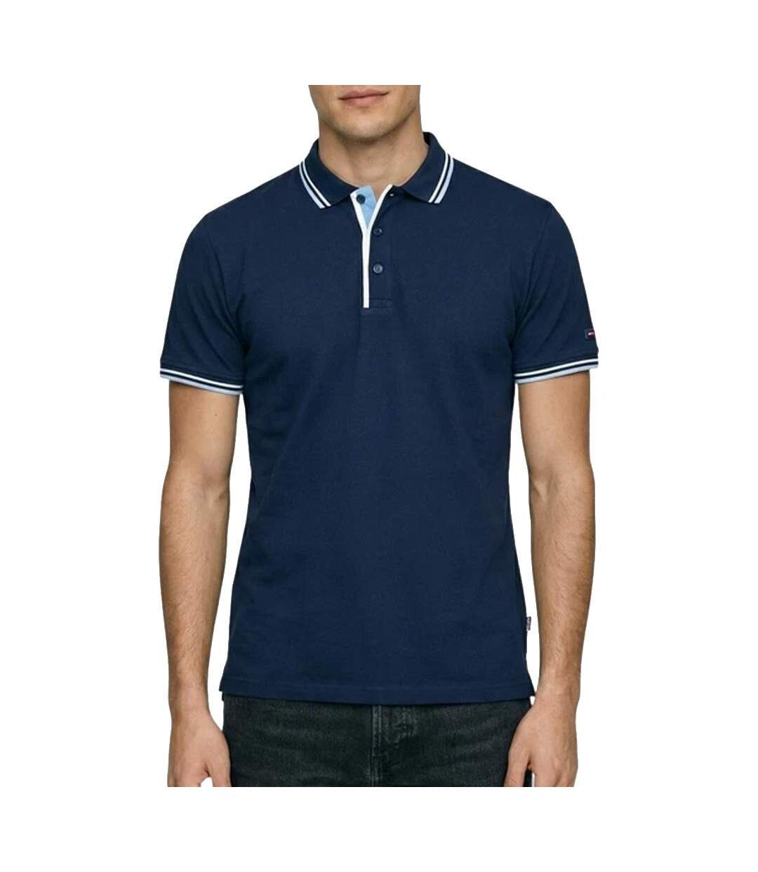 Polo marine homme lee cooper glc2044-1