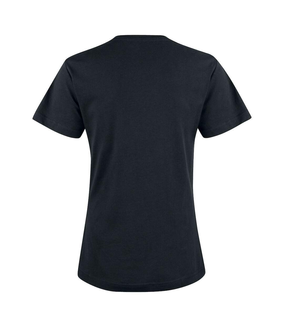Womens/ladies Premium T-shirt Black Clique-2