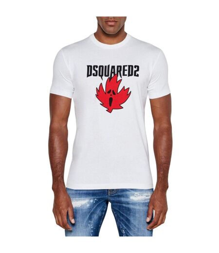 Mens Ghost Maple Leaf Cool Fit T-shirt White DSquared2