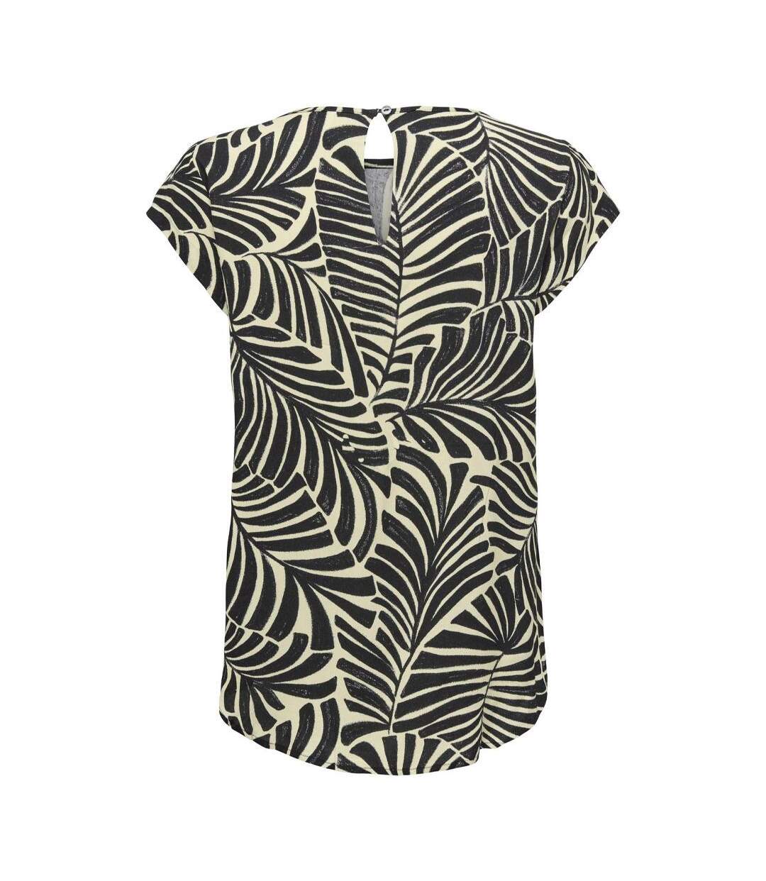 Blouse beige/noir à motifs femme only nova - 34-2