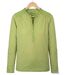Tee-shirt MAYFLOWER DIMAGO3 manches longues : le style bi-matière vert anis-2
