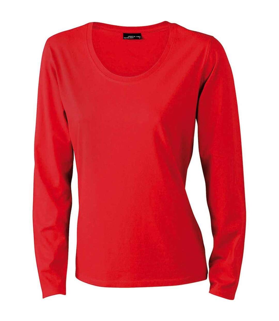 T-shirt femme manches longues - JN903 - ROUGE-1