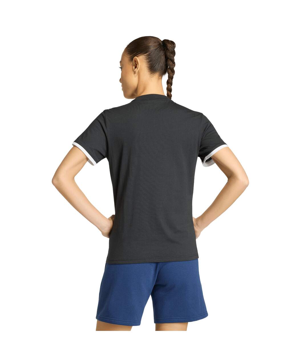 T-shirt Entrada Femme Noir Adidas-3