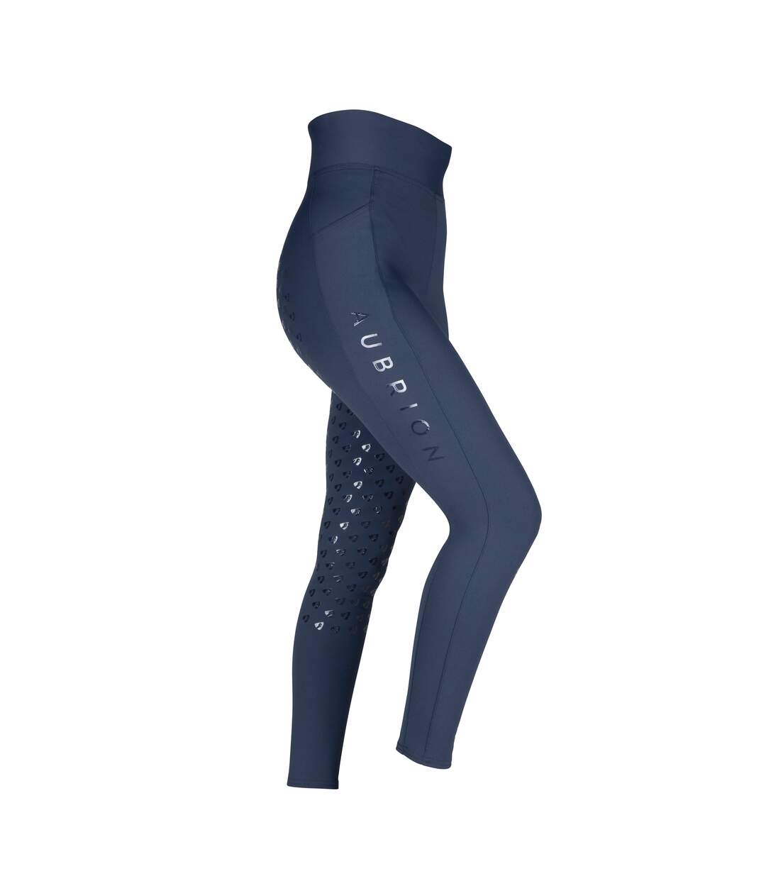 Collant d'équitation eltar femme bleu marine Aubrion-1