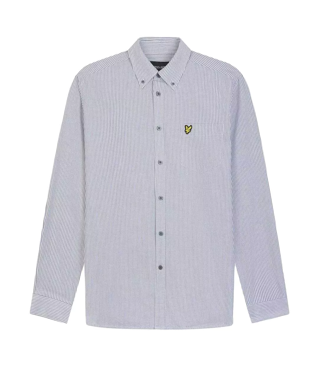 Chemise Motif Rayé Homme Gris Blanc Lyle & Scott-2
