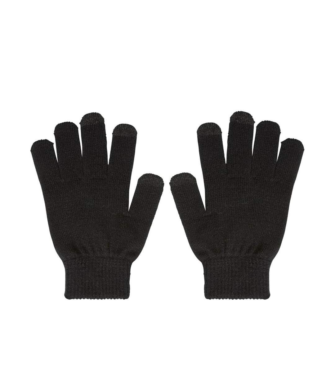 Gants noir femme vero moda vilde-1