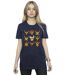 Disney Womens/Ladies Lilo & Stitch Halloween Costumes Cotton Boyfriend T-Shirt (Bleu marine) - UTBI30511-2