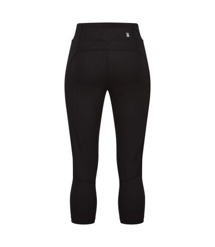 Regatta Womens/Ladies Holeen Stretch Breathable 3/4 Leggings (Black) - UTRG9470