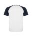 Unisex Adult Indianapolis Short-sleeved Sports T-shirt White Navy Blue Roly-2