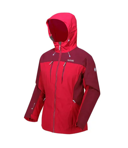 Womens/ladies Highton Waterproof Padded Jacket Dark Cerise Purple Potion Regatta