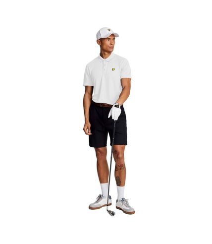 Mens tech golf polo shirt white Lyle & Scott