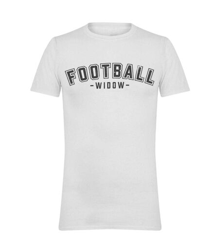 T-shirt Football Widow Homme Blanc AWD