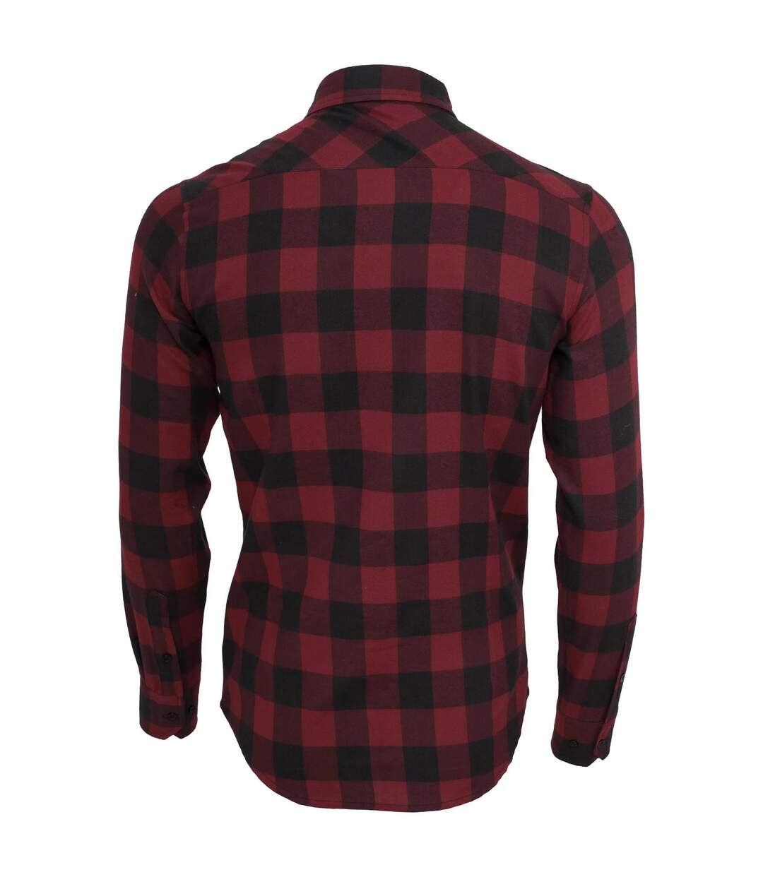 Chemise Motif/style À Carreaux Homme Noir Bordeaux Urban Classics-2